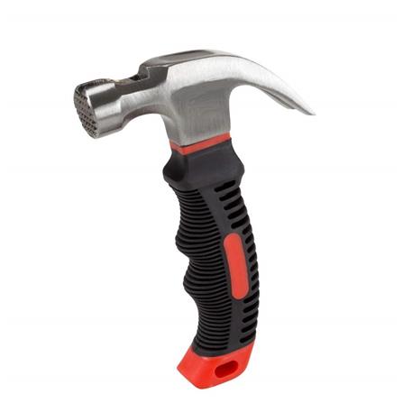 MINI CLAW HAMMER WITH FIBERGLASS HANDLE HACHI 8OZ