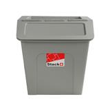 STORAGE BOX STACKO PARROT NEST 27L GRAY