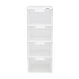 4 DRAWER STACKO MAX(M) 40X46X104CM CLEAR