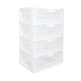 4 DRAWER STACKO MAX(L) 58.5X41X88CM CLEAR