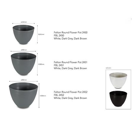 FELTON    PLASTIC POT