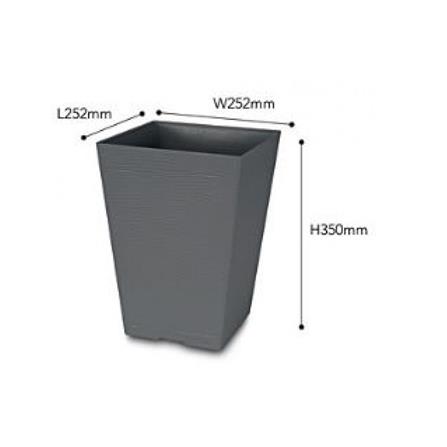 FELTON SQUARE POT FBL 2453 WHT (D25*H35)