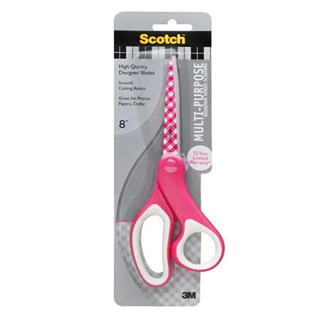 8INCH  3M SCOTCH DESIGNER SCISSORS PINK