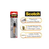 SCOTCH TITANIUM SMALL REFILL BLADES 3M 5CT 9MM