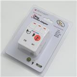 3PIN 3WAY ADAPTOR WITH SURGE AND NEON Z133N ZEATAR