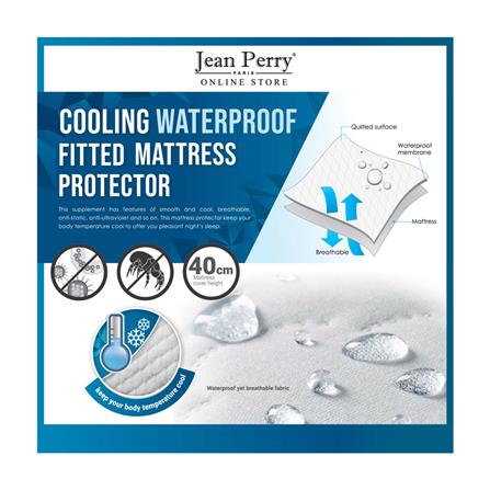 MATTRESS PAD JEAN PERRY  190X107X40CM MTRS PRT JP COOL SS WHITE