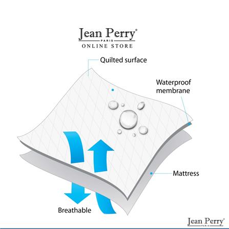 MATTRESS PAD JEAN PERRY  190X183X40CM MTRS PRT JP COOL K WHITE