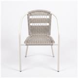 PE RATTAN CHAIR SPRING BDC1661 GREY