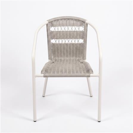 PE RATTAN CHAIR SPRING BDC1661 GREY