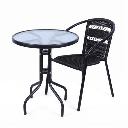 PATIO TABLE SPRING BDC1661 60X60X71CM DARK BROWN