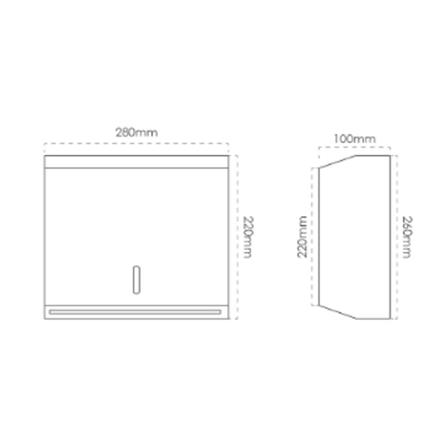 MOYA TISSUE HOLDER ATH-5823 STAINLESS STEEL