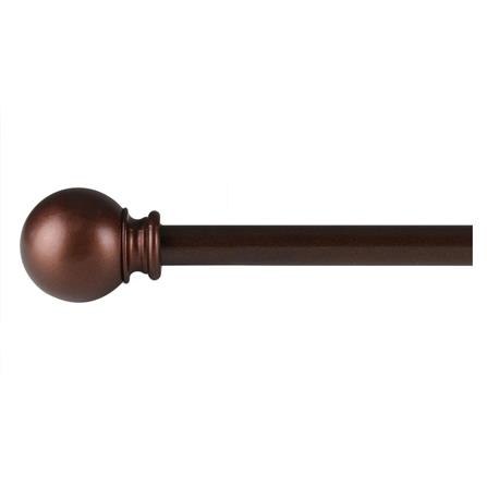STEEL TENSION ROD HOME LIVING STYLE BALLOON 110-210CM BROWN