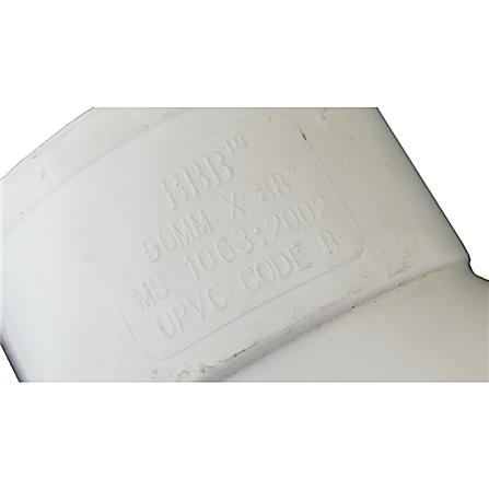 ATKC UPVC FITTINGS SWEEP BEND 2" 50MM