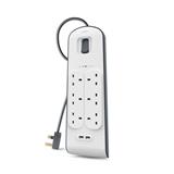 BELKIN 6 GANG & 2X USB(2.4A) WITH SURGE PROTECTION STRIP BSV604SA2M
