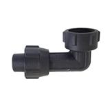 HANSEN FITTING POLY FEMALE THREAD ELBOW BEND 25MM x 3/4"