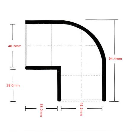 ATKC PVC FITTING EQUAL ELBOW(THICK) 1 1/2" 40MM