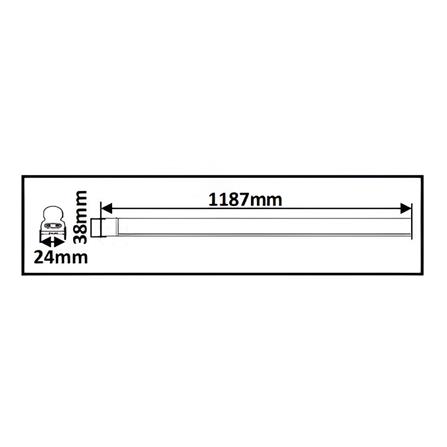 AREX FITTING LAMP SET LED T5 20W 120CM DAYLIGHT