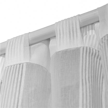 HLS SHEER CURTAIN TEMPO 150X250 WHITE