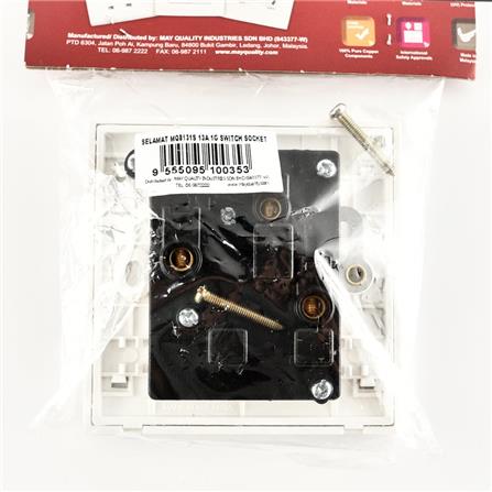 SELAMAT 13A 1GANG SWITCH SCKT MQ8131S