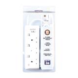 MORRIES EXTENSION SOCKET 3GANG 3.0M WITH NEON BLUE MS3233-3
