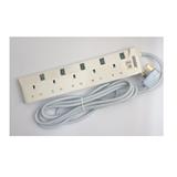 MORRIES EXTENSION SOCKET 5GANG 3.0M WITH NEON BLUE MS3255-3