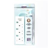 MORRIES EXTENSION SOCKET 3GANG 1.5M WITH NEON GREEN MS3233-1.5