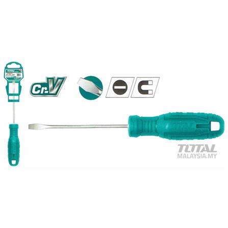 TOTAL SLOTTED SCREWDRIVER THTDC2156 6X125MM