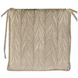 CHAIR PAD HOME LIVING STYLE PINE 16x16" GOLD
