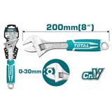 TOTAL 8" ADJUSTABLE WRENCH THT101086