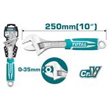 TOTAL 10" ADJUSTABLE WRENCH THT101106