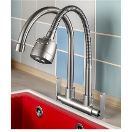 CABANA DOUBLE SINK FAUCET CB2542SS WDCCM SILVER