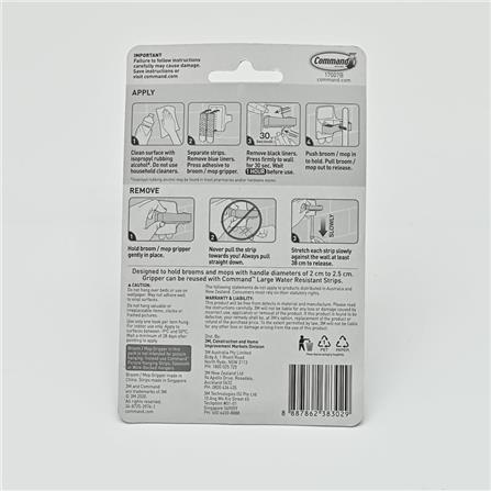 COMMAND BATH BROOM GRIPPER 17007B