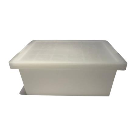 SMALL BOX WITH LID STACKABLE 28.4X42X16.6 5222 WHITE