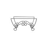 BABA PLANTER BOX IRON STAND WT-53