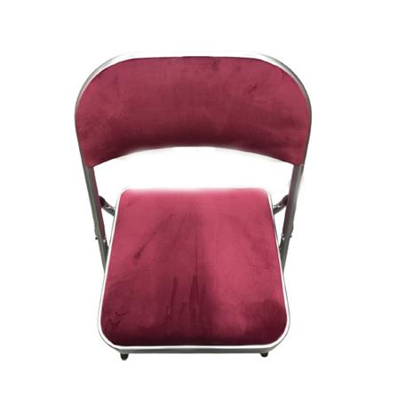 FURDINI CHAIR FAIR  VELVET- BURGUNDY W46.5xD78CM