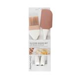 SPATULA AND BRUSH COOK CHARMY WHITE 2PCS