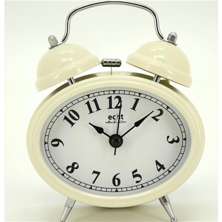 ECHT 3" ALUMINIUM DIAL SILENT METAL ALARM CLOCK WITH BACKLIGHT E619