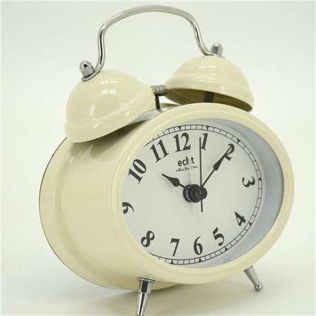 ECHT 3" ALUMINIUM DIAL SILENT METAL ALARM CLOCK WITH BACKLIGHT E619