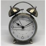 ECHT 4" METAL BELL ALARM CLOCK With Back
