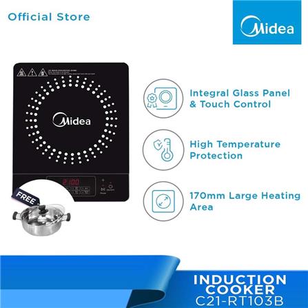 MIDEA INDUCTION COOKER C21-RT103B 2100WATT 7MENU