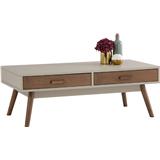 NUHOOM COFFEE TABLE BAILEY 120CM WALNUT/WHITE