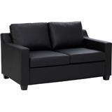 NESTHOUZ BALENO SOFA 2 SEATER SOFABLACK PU