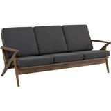 SOFA ASTON 3 SEATER 109/113/6516 COCOA WITH SEAL COLOUR DIMITY FABRIC CUSHION