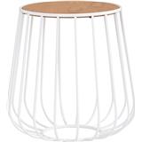 GABBIA SIDE TABLE ROUND NATURAL WHITE