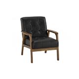 TUCSON 1 SEATER SOFA IN COCOA COLOUR, ESPRESSO COLOUR VINYL