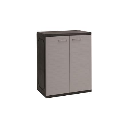NUHOOM SHOES CABINET OPTIMUS 2 DOOR GREY/BLACK