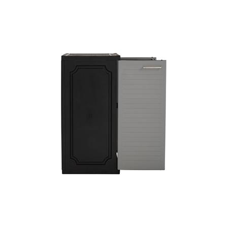 NUHOOM SHOES CABINET OPTIMUS 2 DOOR GREY/BLACK