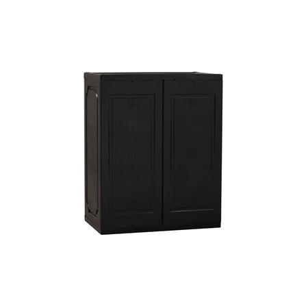 NUHOOM SHOES CABINET OPTIMUS 2 DOOR GREY/BLACK