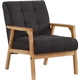 NUHOOM SOFA TUCSON 1-SEATER NATURAL MOCHA CHALLIS FABRIC