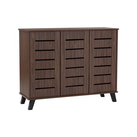 NUHOOM SHOES CABINET IRAN 3 DOOR LIGHT CAPPUCINNO